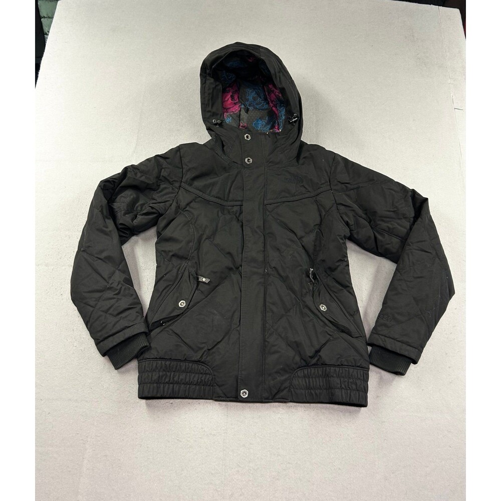 The North Face Snowboard Skiing Flower Lined Waterproof Jacket Quilted Hooded